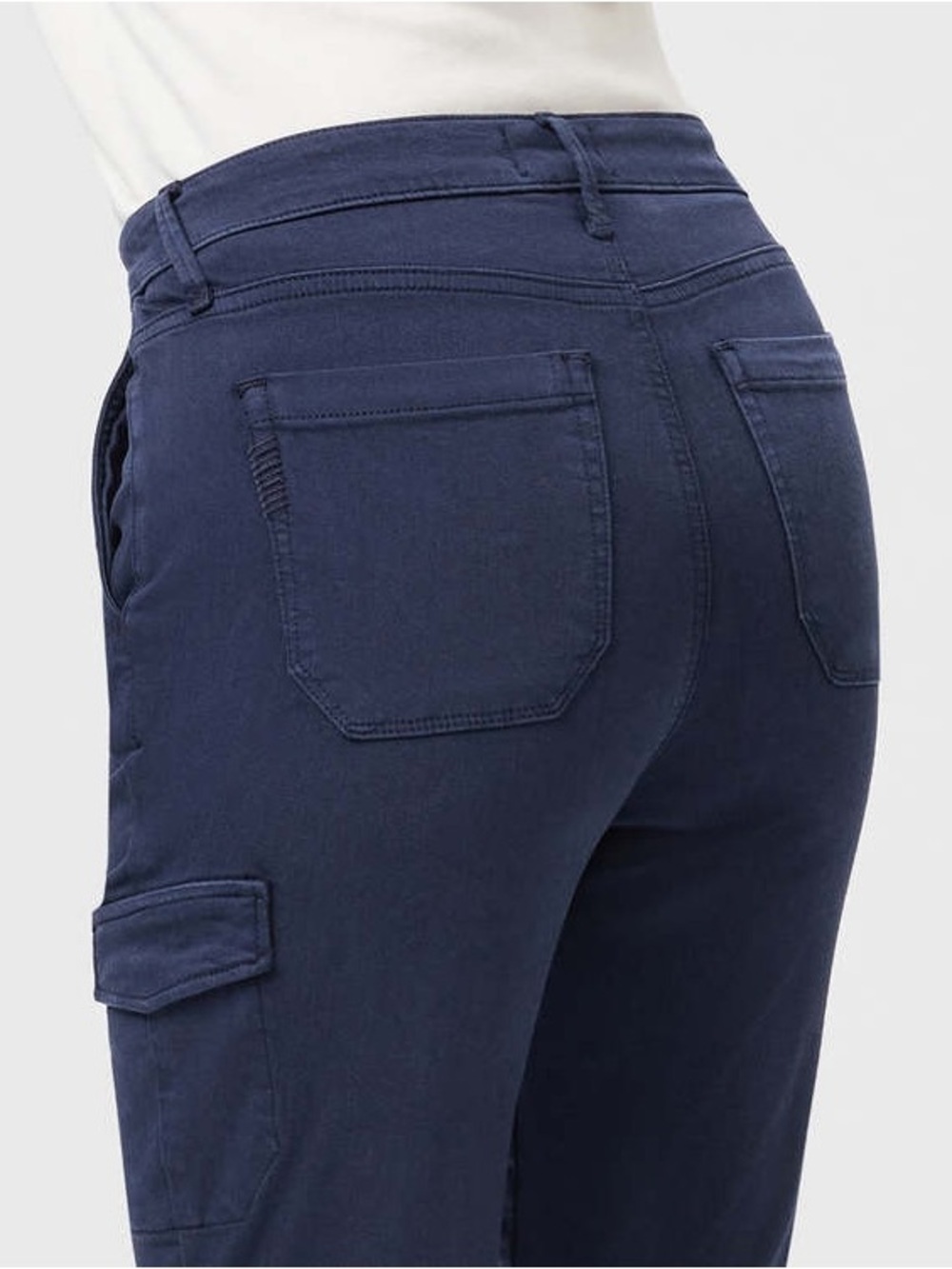 NWT PAIGE Jolie Cargo Pants Vintage Cosmic Navy High Rise Size 25 - Picture 3 of 10